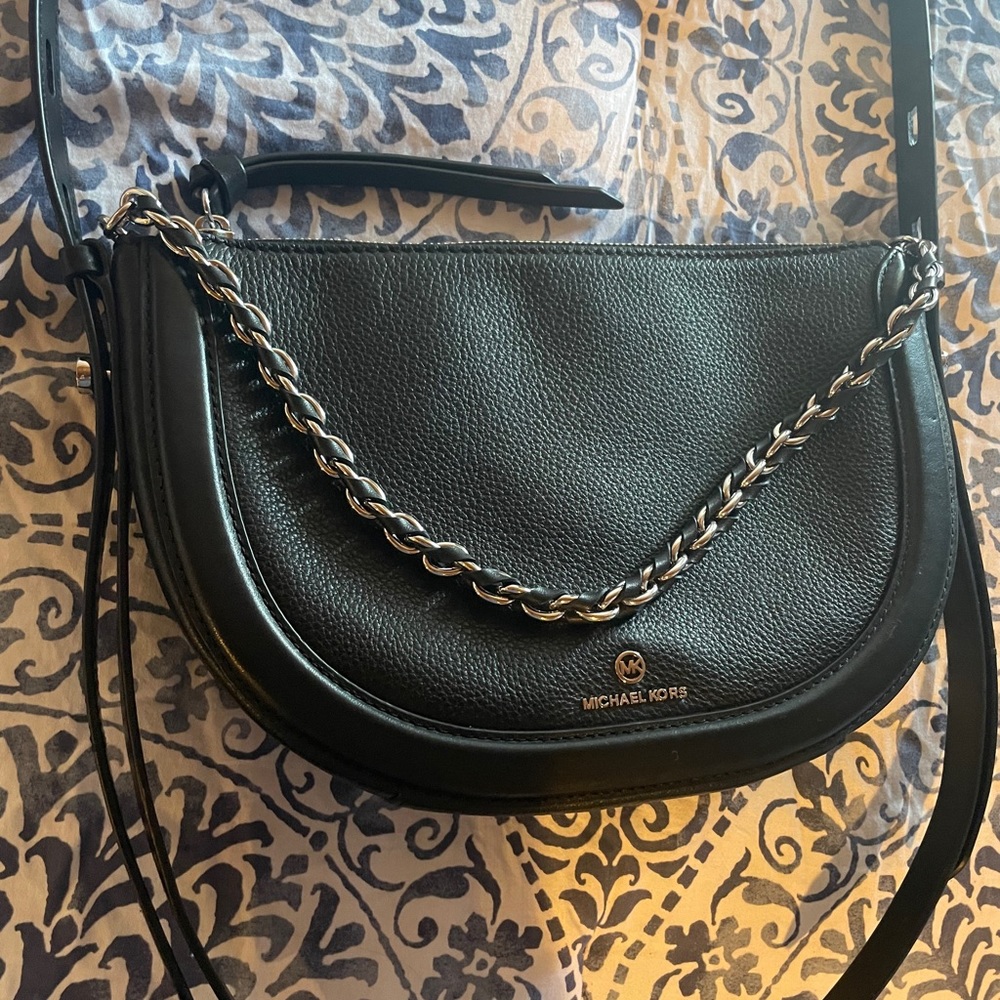 Michael Kors Jagger Black Shoulder Purse